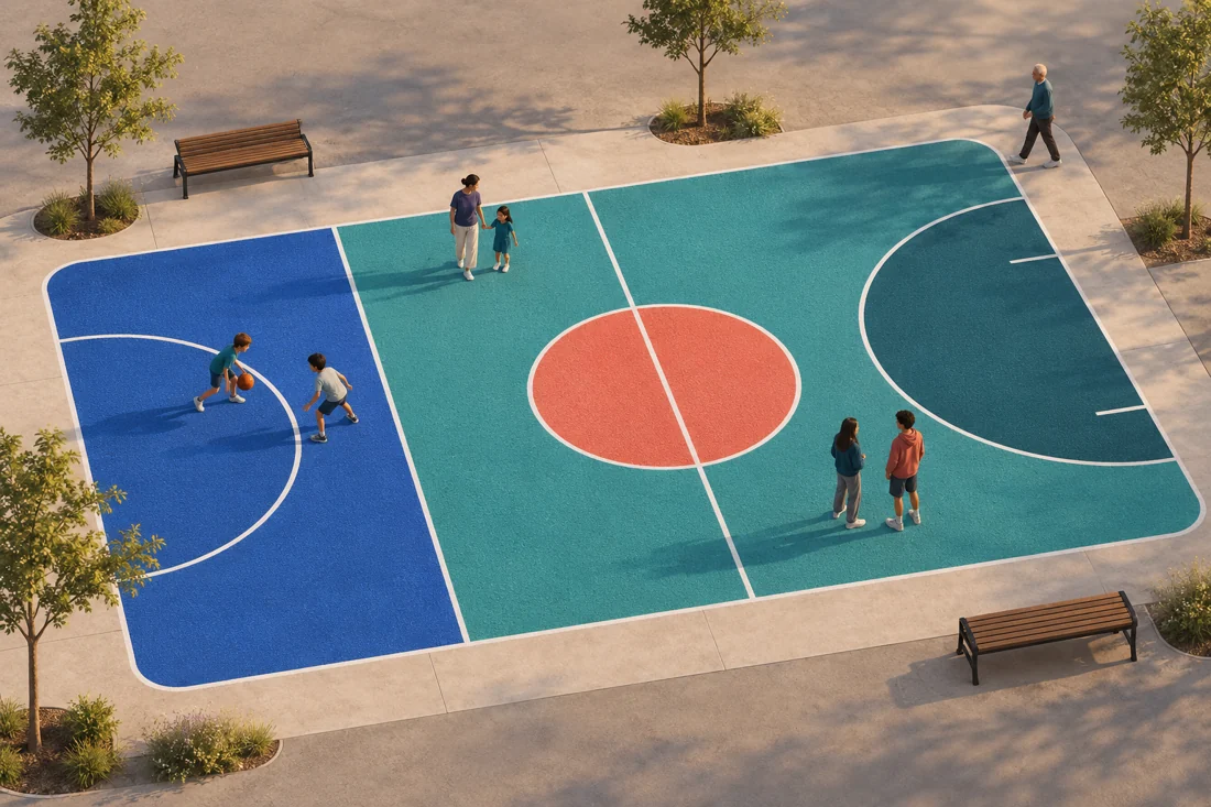 Sample community court